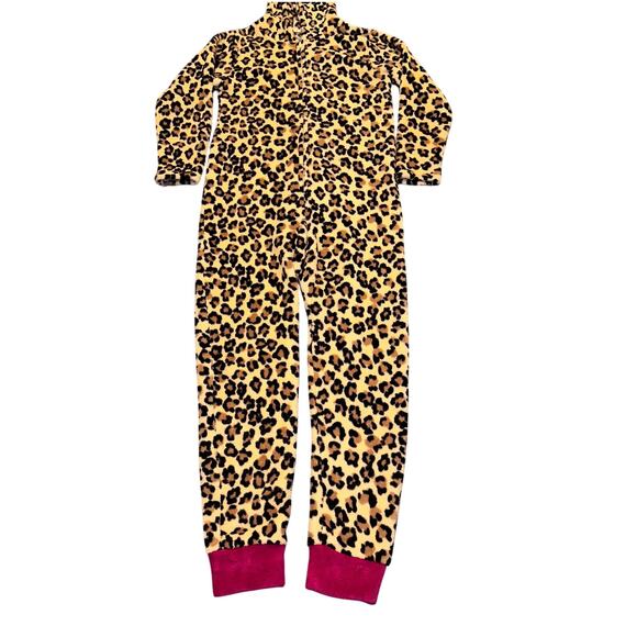 PJ Couture Women’s Pajamas Size Small One Piece Leopard Print Hood w/Ears - Picture 7 of 9
